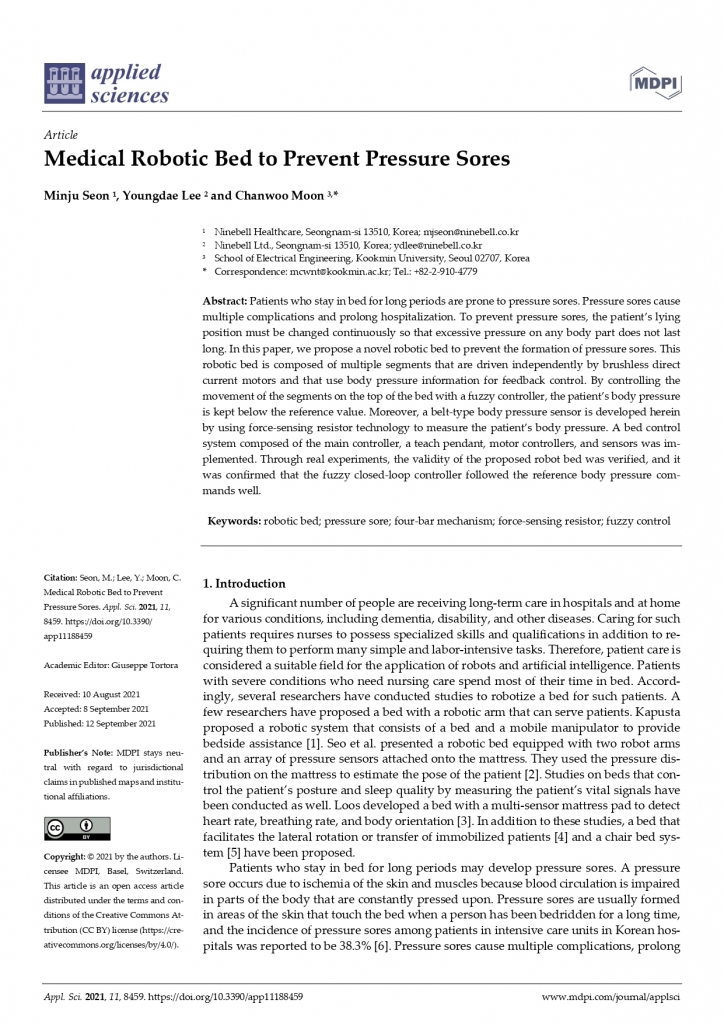 Medical Robotic Bed to Prevent Pressure Sores