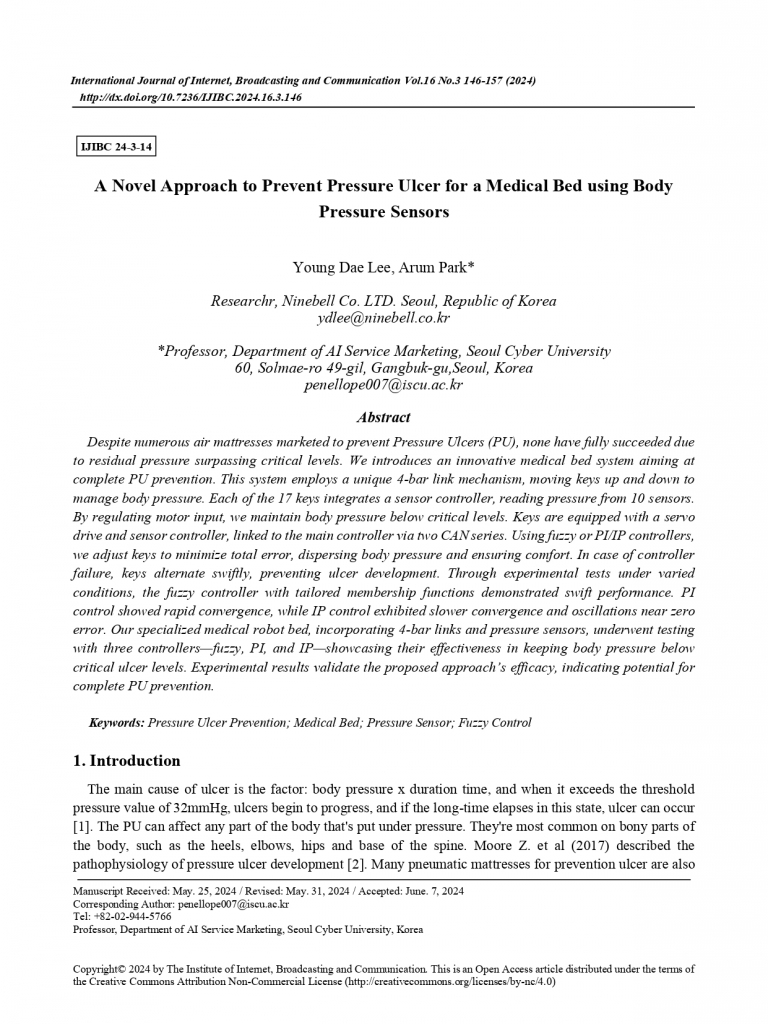 A Novel Approach to Prevent Pressure Ulcer for a Medical Bed using Body  Pressure Sensors